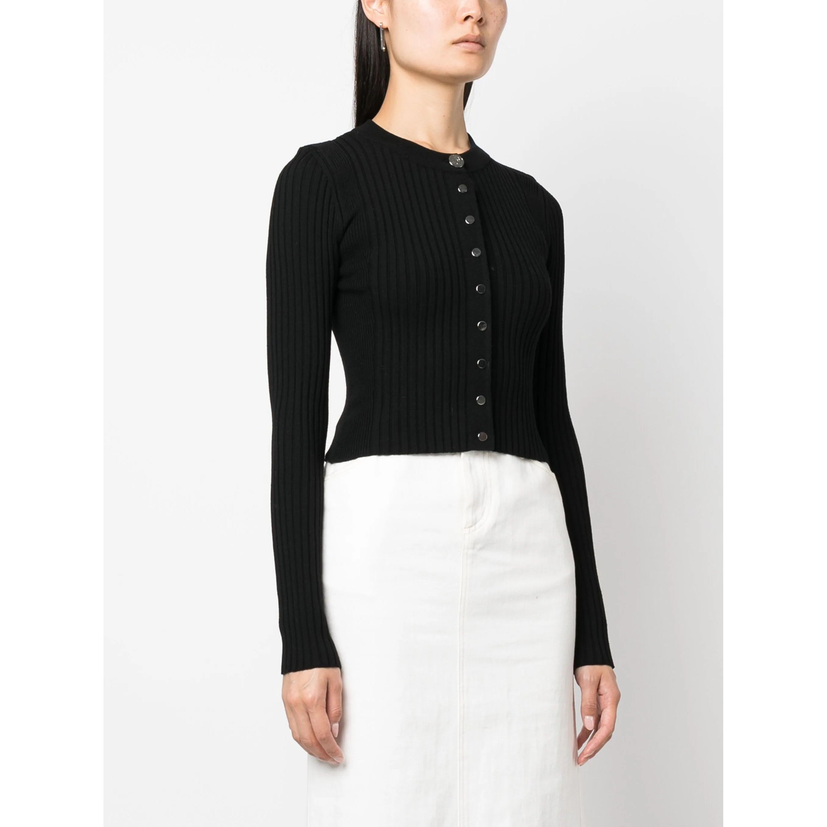 PACO RABANNE Kardiganas moterims, Juoda, Cardigans 2