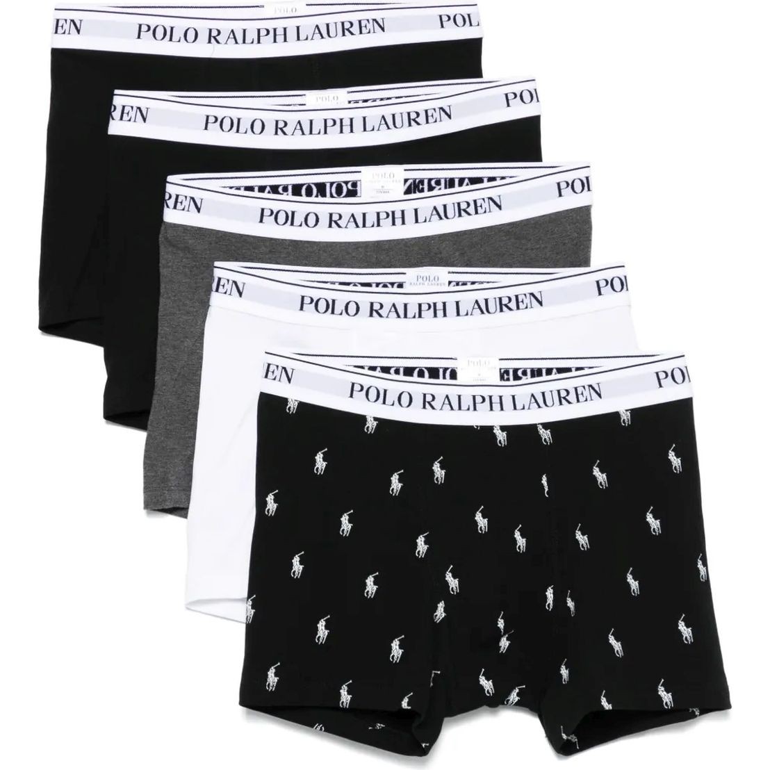 POLO RALPH LAUREN UW Ilginti apatiniai vyrams, Marga, Clssic trunk-5 pack-trunk 1
