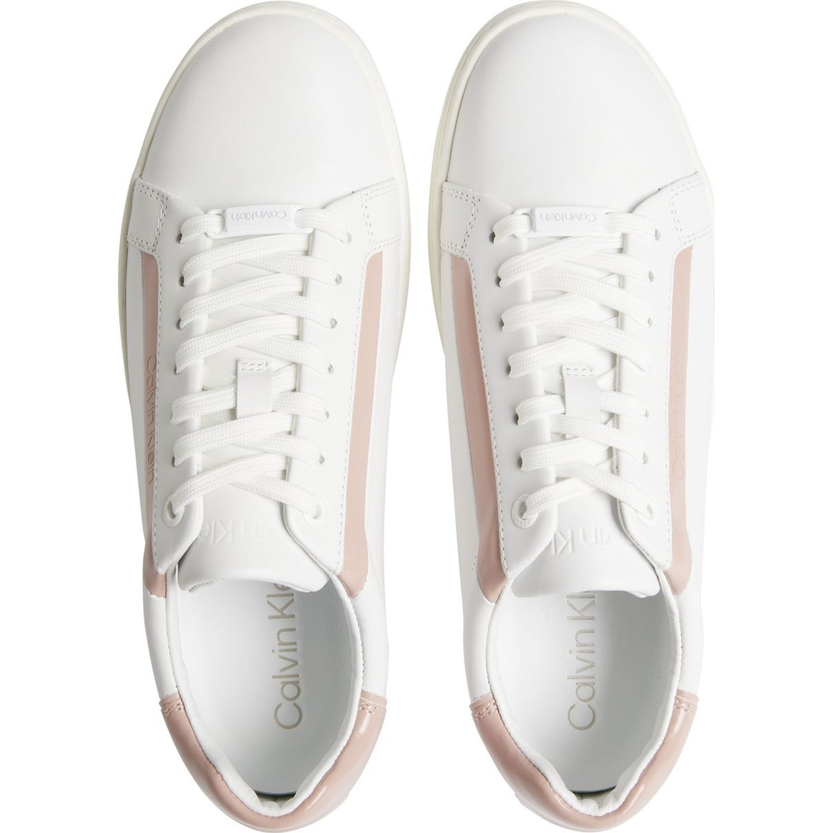 CALVIN KLEIN Sportiniai bateliai moterims, Balta, CUPSOLE LACE UP 3