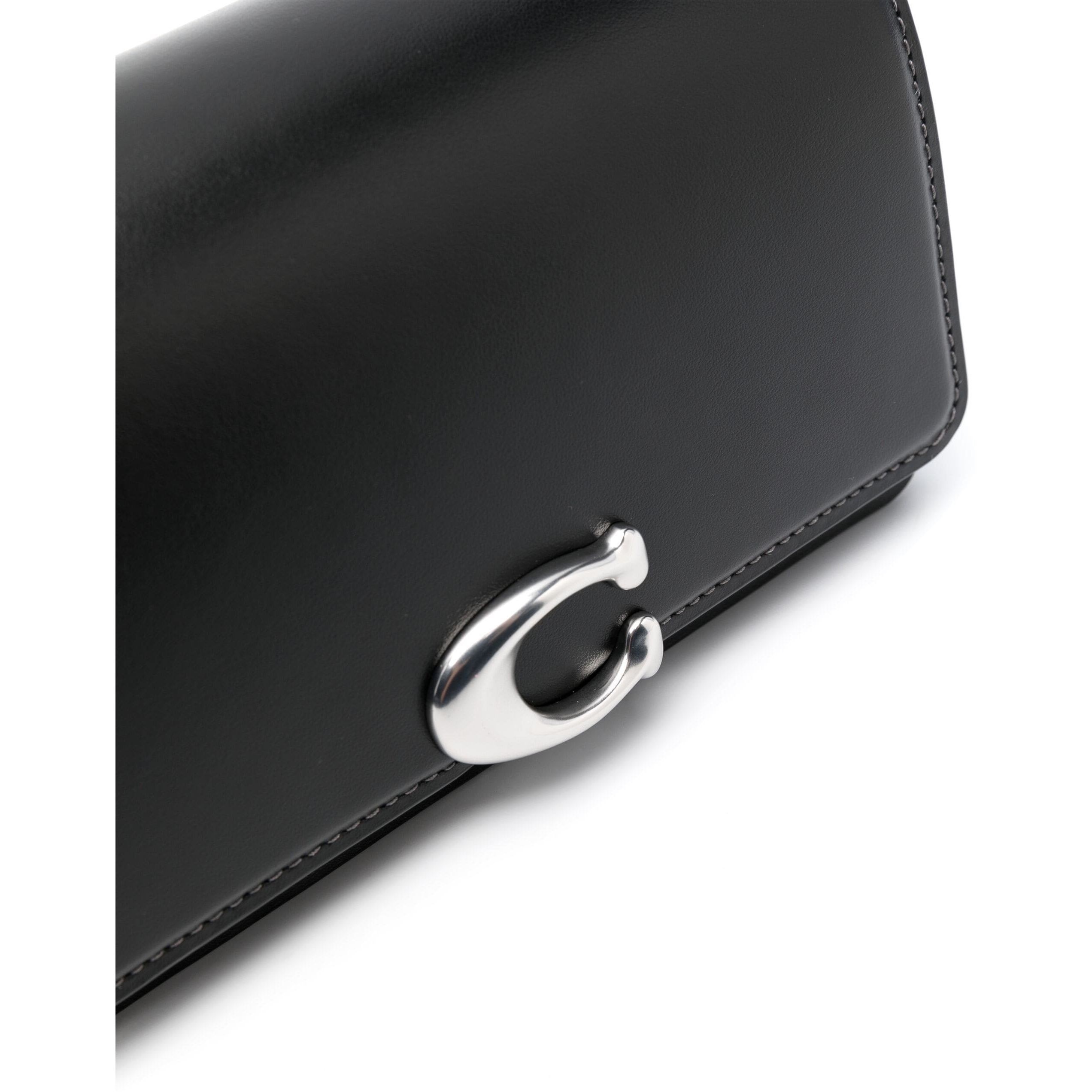 COACH Rankinė per petį moterims, Juoda, Calf leather bandit crossbody 3