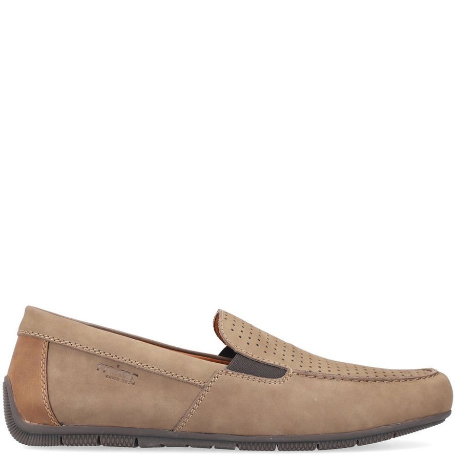 RIEKER Mokasinai vyrams, Ruda, MOCASINS 2