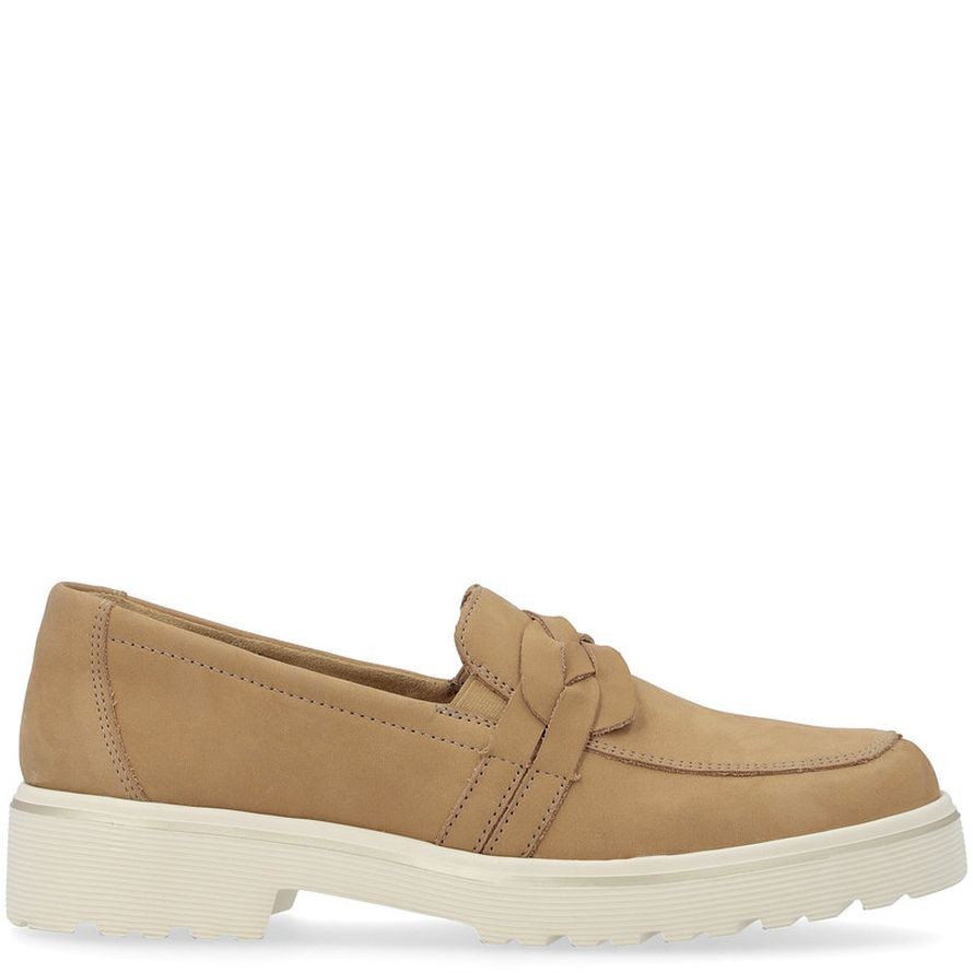 REMONTE Loaferiai moterims, Smėlio, LOAFERS 4