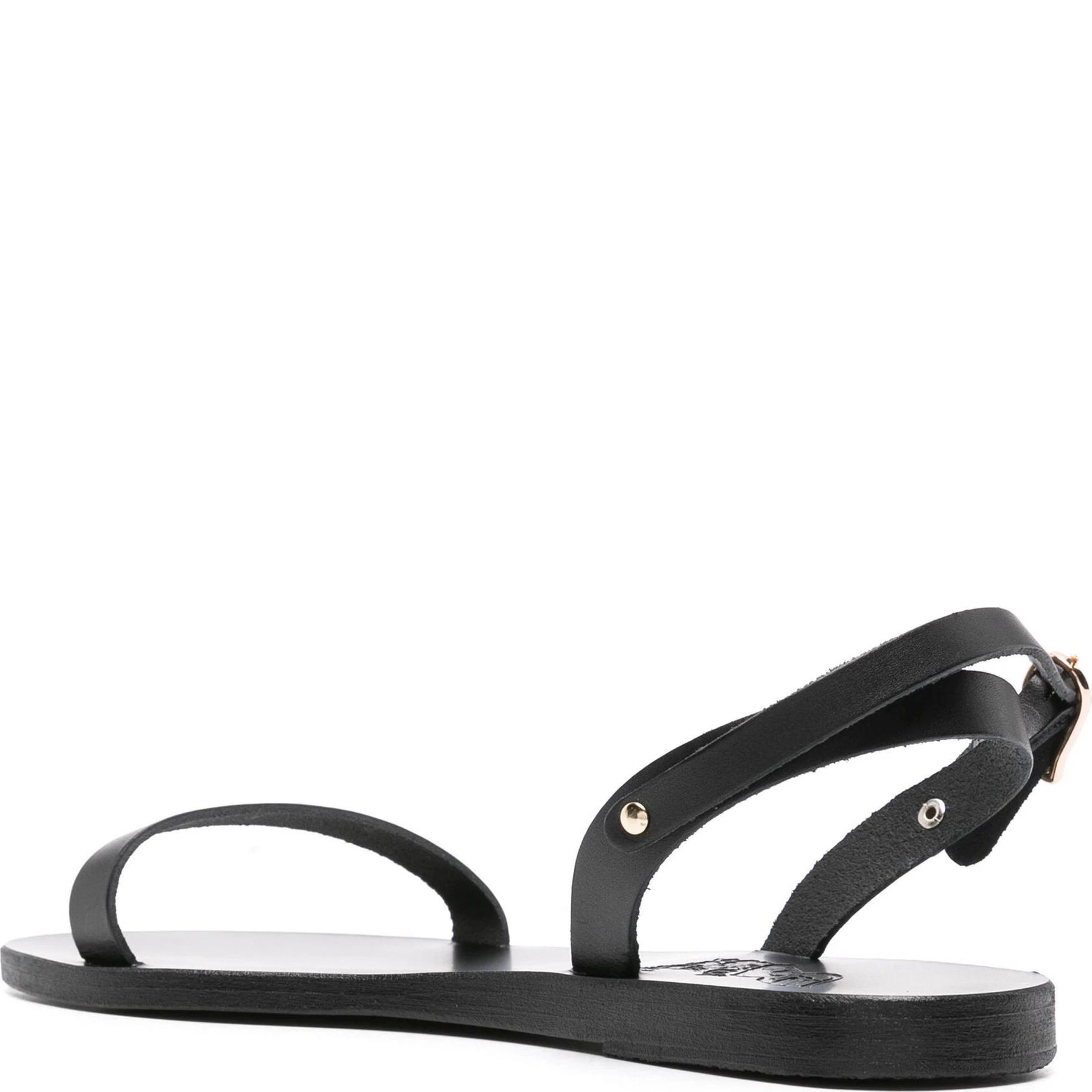ANCIENT GREEK SANDAL Basutės moterims, Juoda, Irida flat vachetta sandals 3