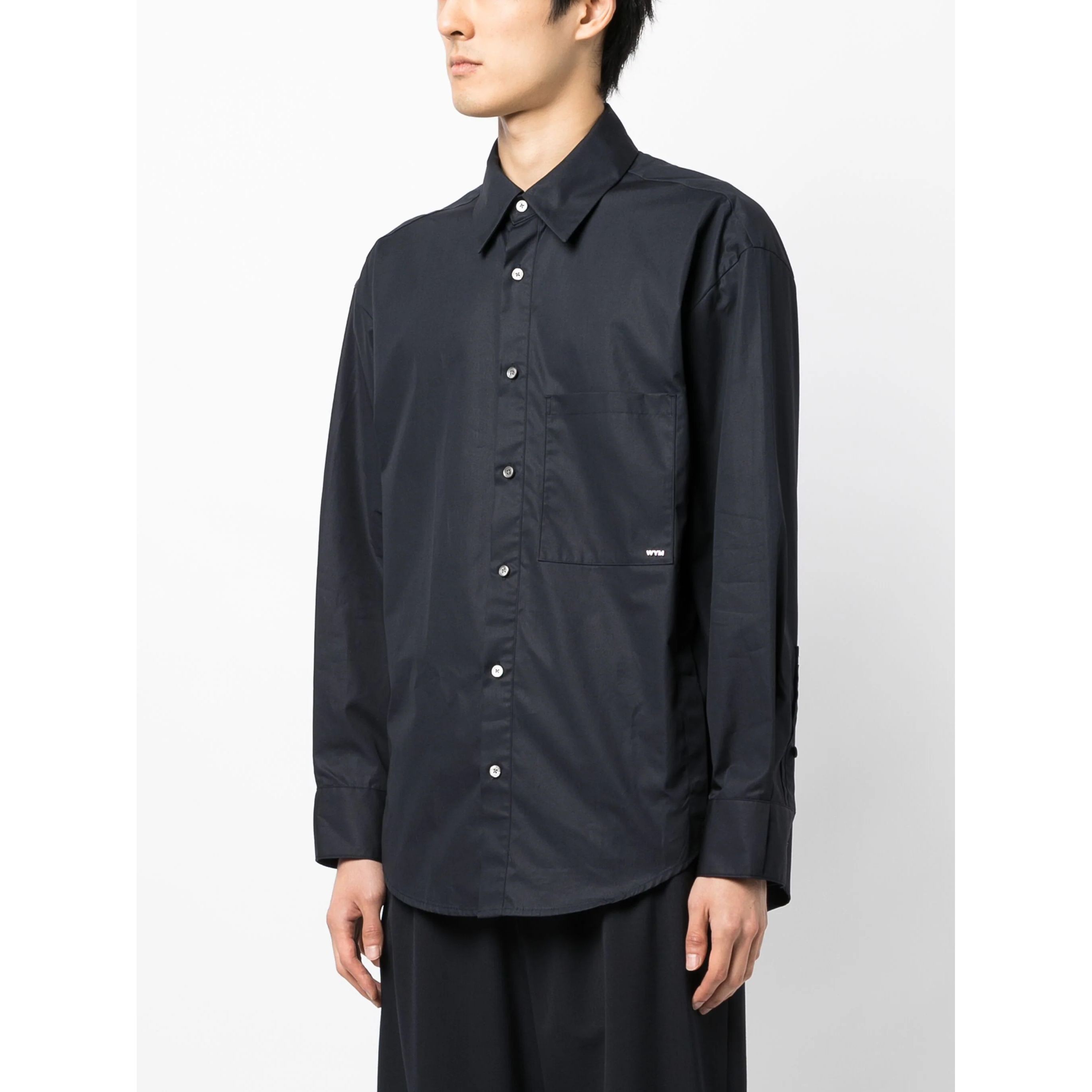 WOOYOUNGMI Marškiniai ilgomis rankovėmis vyrams, Mėlyna, Mens shirt 3