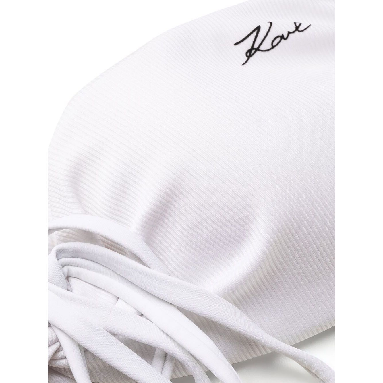 KARL LAGERFELD Viršutinė kostiumėlio dalis moterims, Balta, Karl dna bandeau 3
