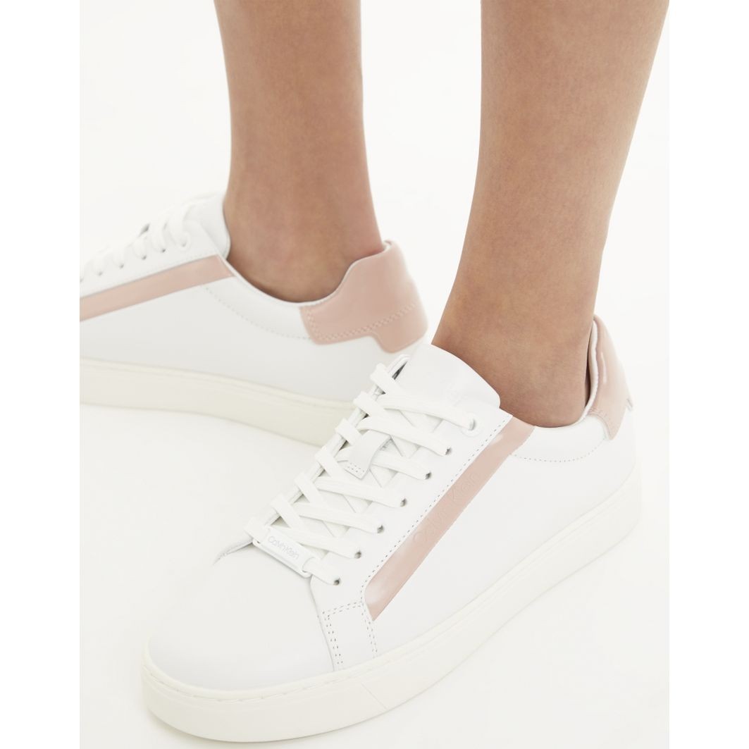 CALVIN KLEIN Sportiniai bateliai moterims, Balta, CUPSOLE LACE UP 6