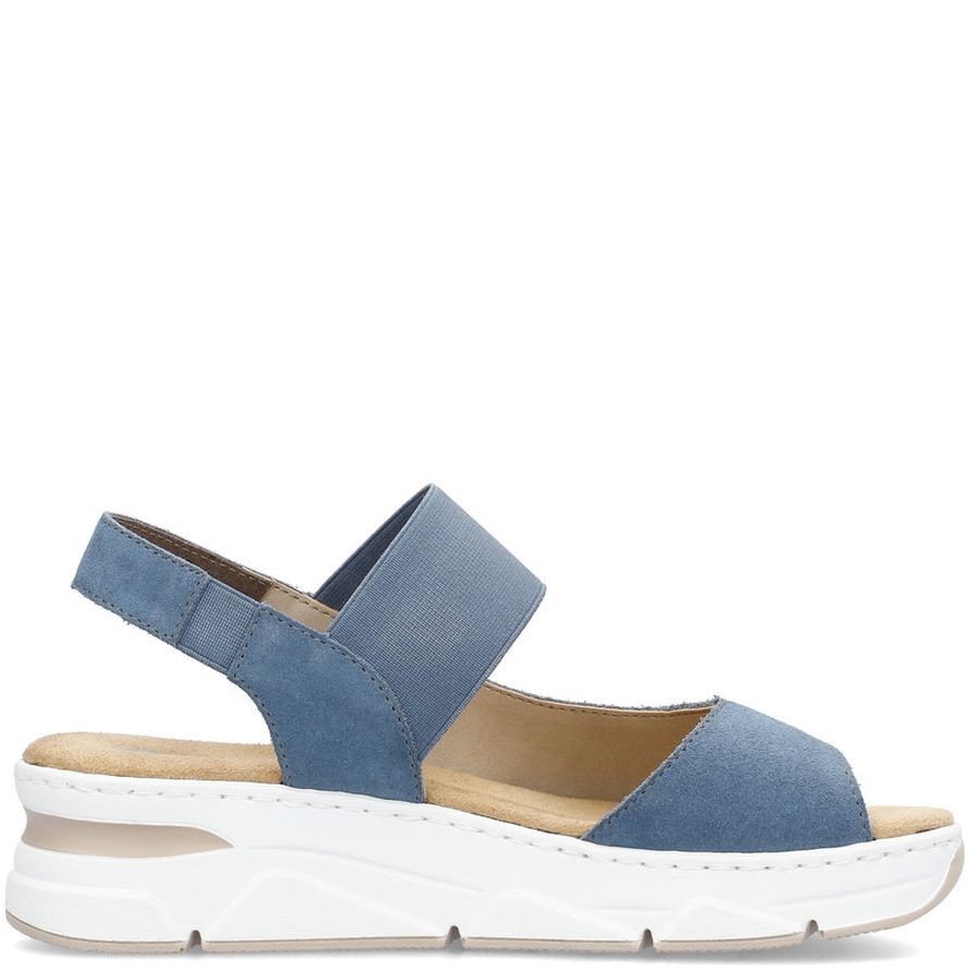 RIEKER Basutės moterims, Mėlyna, SANDALS 7