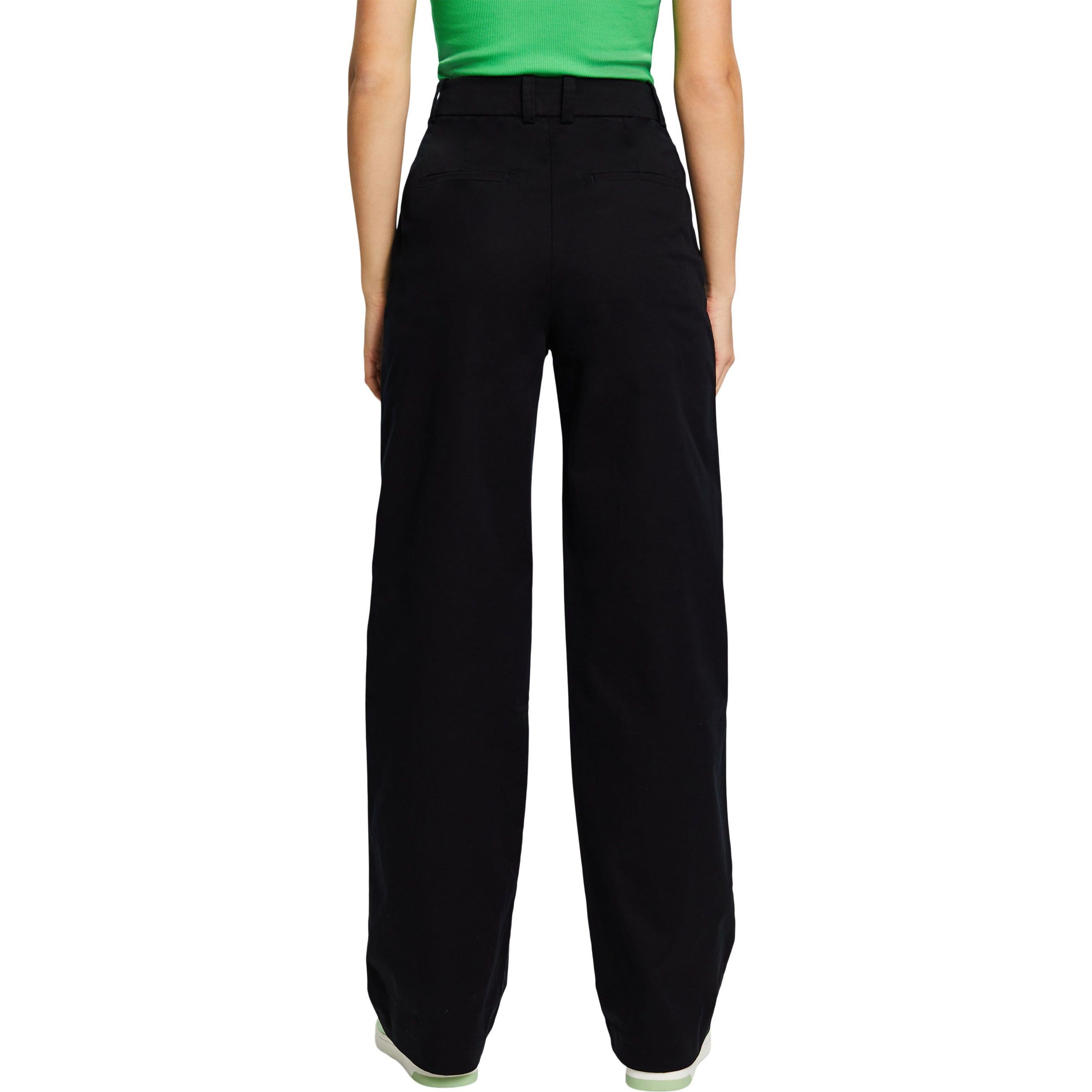 ESPRIT Kelnės moterims, Juoda, iconic chino pants 3