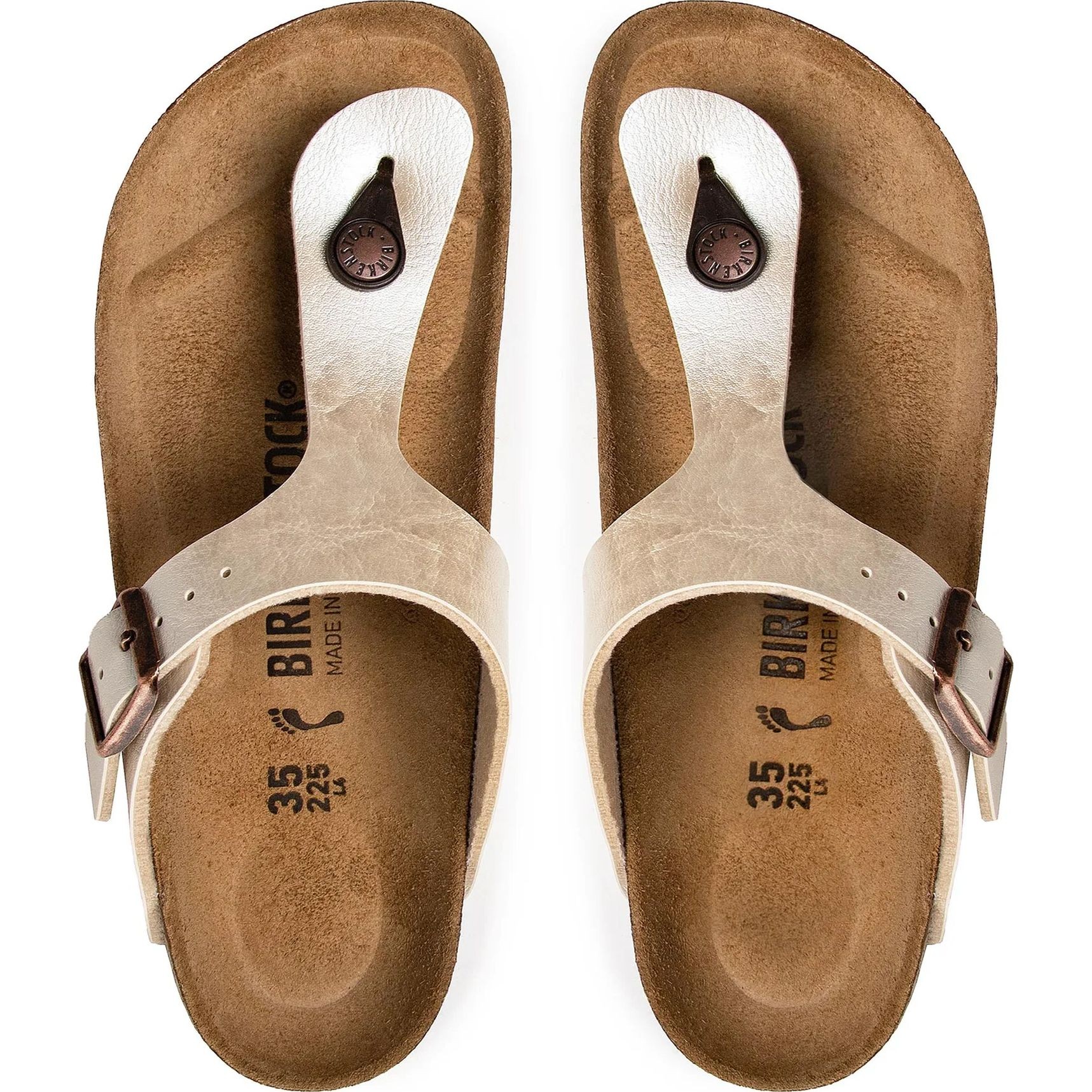 BIRKENSTOCK Šlepetės moterims, Balta, Gizeh BF slippers 4
