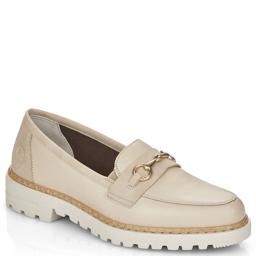 RIEKER Loaferiai moterims, Balta, LOAFERS 1