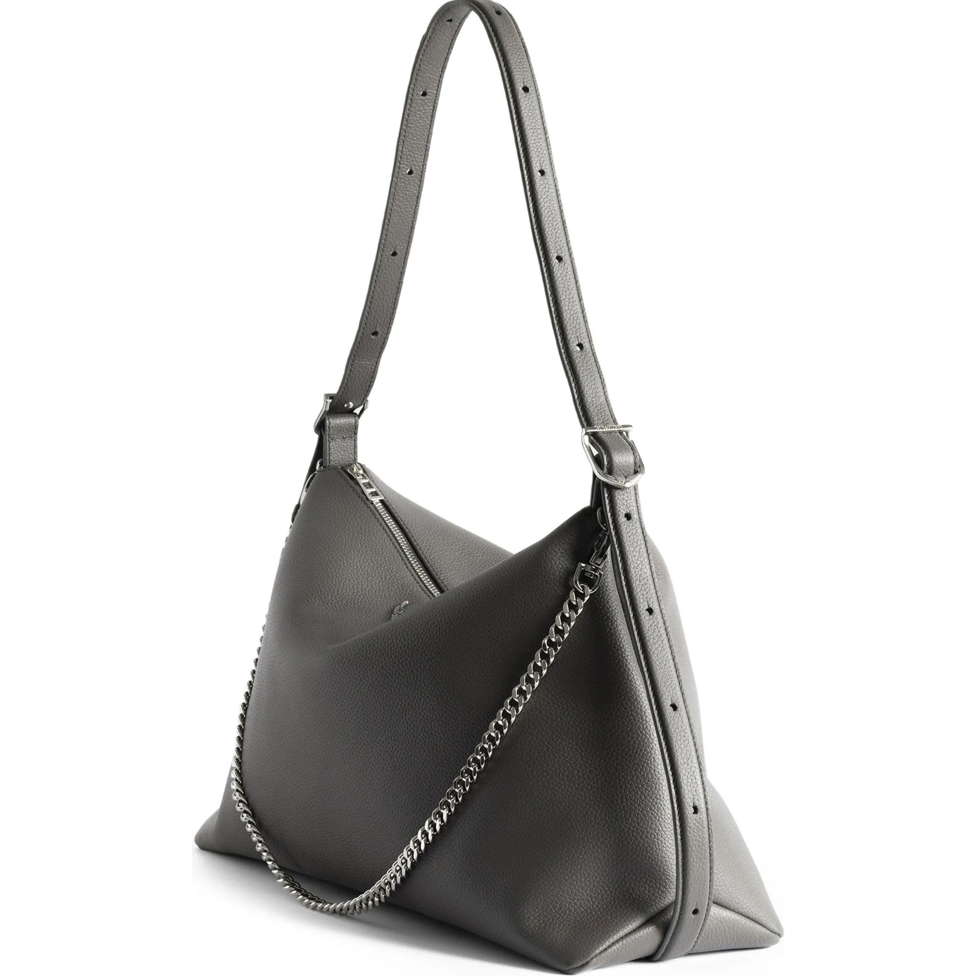 ZADIG&VOLTAIRE Pirkinių krepšys moterims, Juoda, Jim grained leather 3