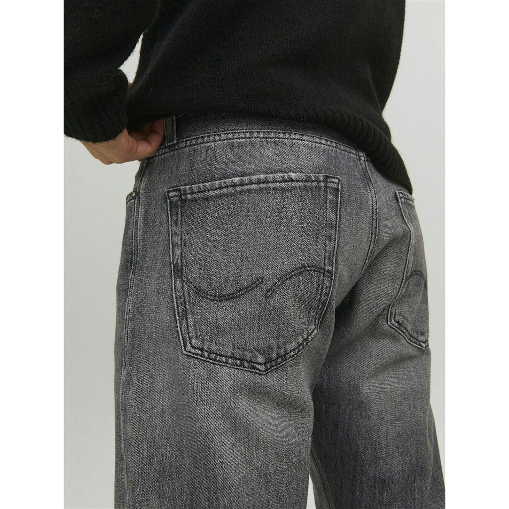 JACK & JONES Tiesūs džinsai vyrams, Juoda, JJICHRIS JJORIG 7