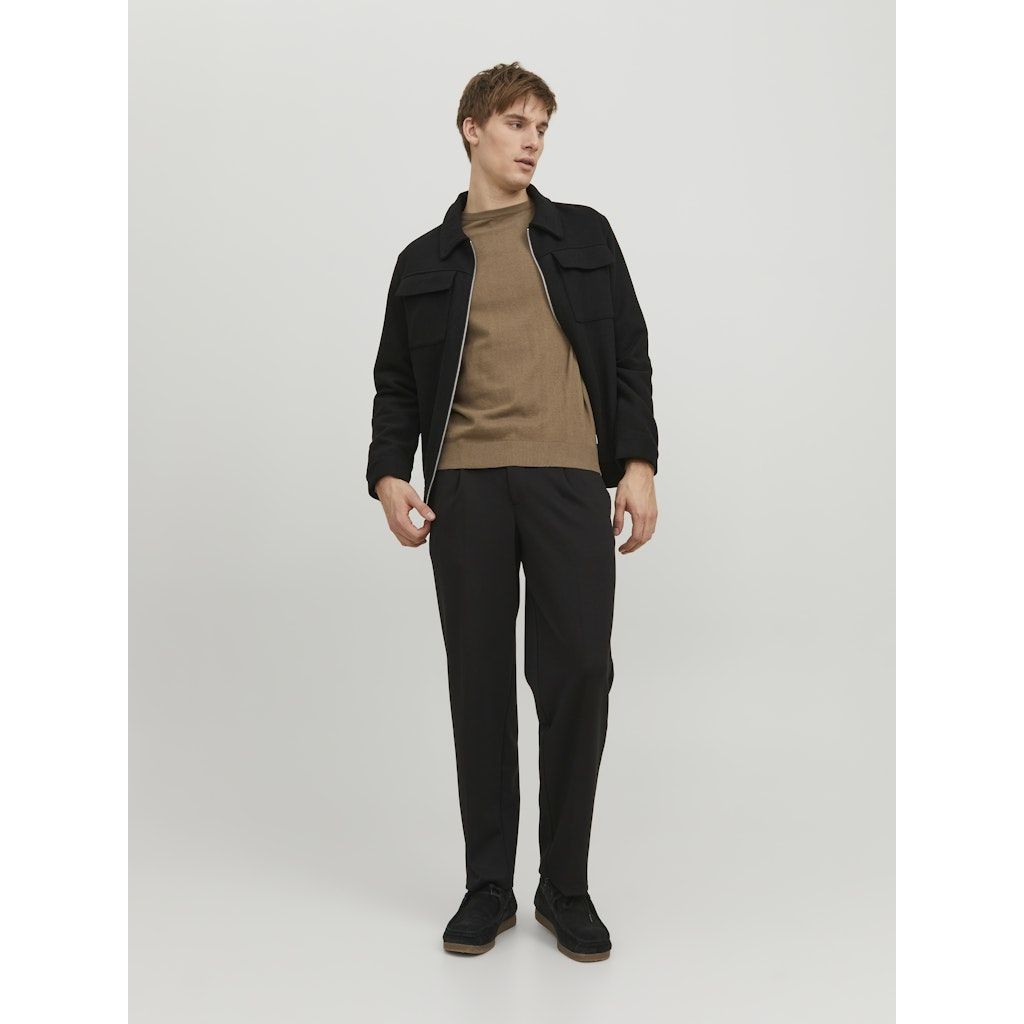JACK & JONES Džemperis vyrams, Ruda, JJEEMIL KNIT CREW NE 5