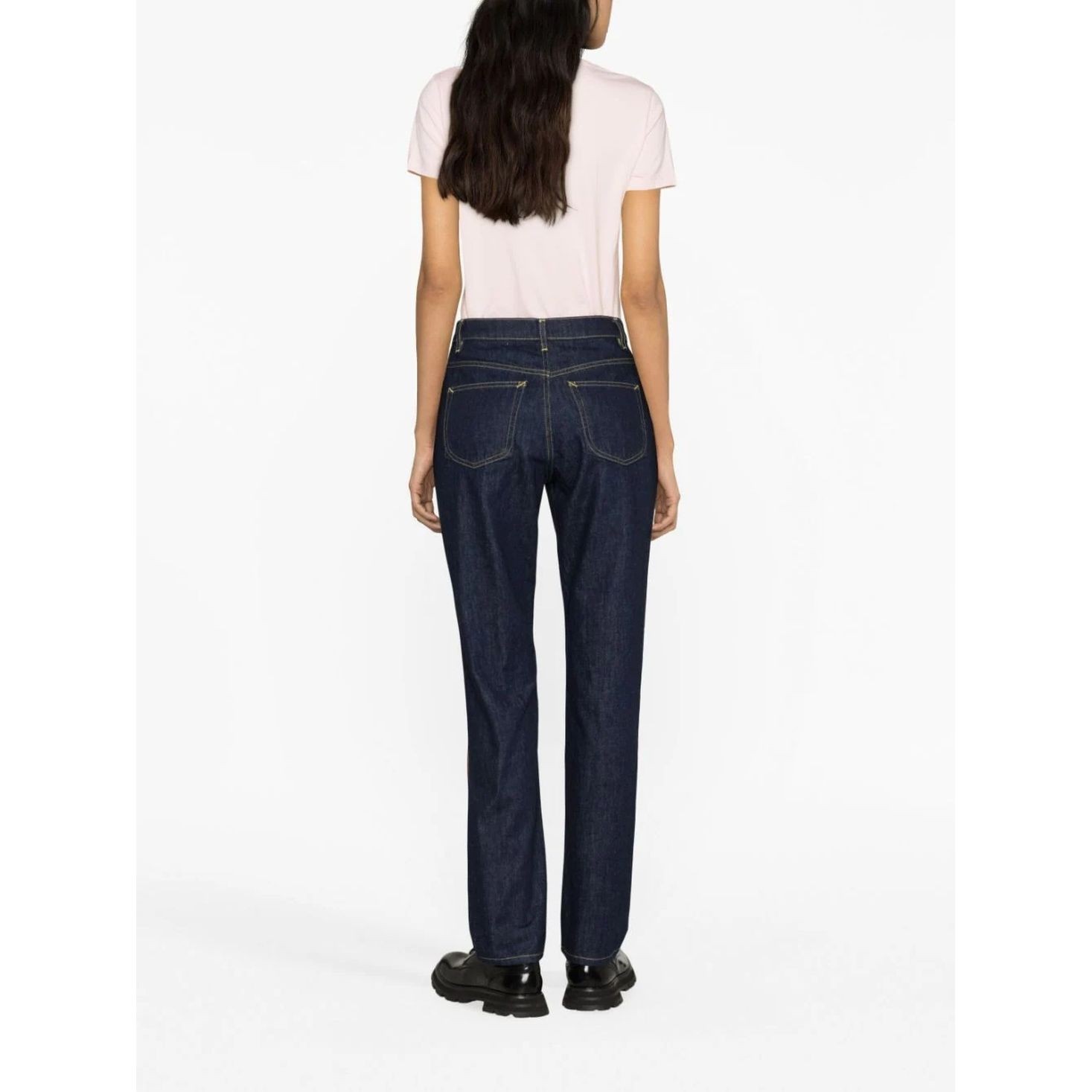 KENZO Tiesūs džinsai moterims, Juoda, Blue asagao straight fit 3