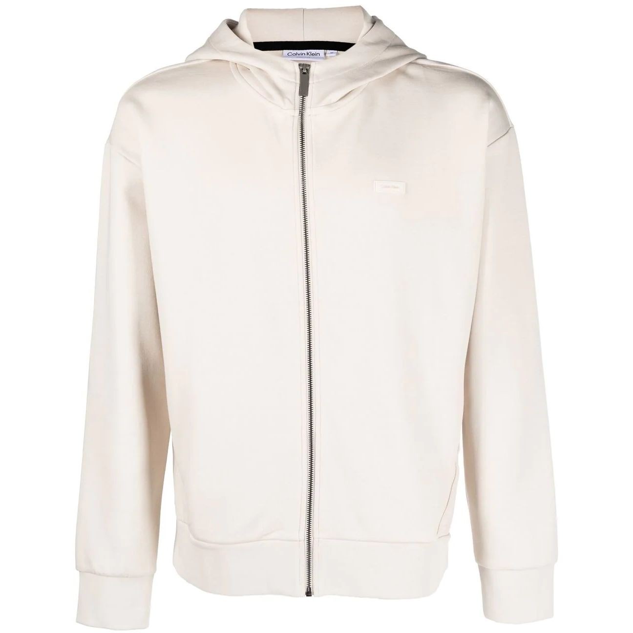 CALVIN KLEIN Lengva striukė vyrams, Smėlio, Logo  comfort hoodie jacket 1