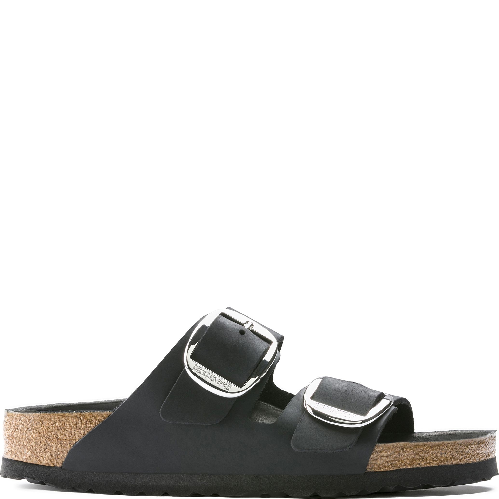 BIRKENSTOCK Šlepetės moterims, Juoda, Arizona Big Buckle LEOI 2