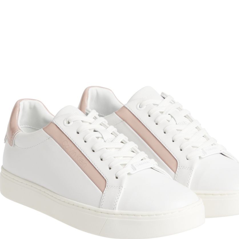 CALVIN KLEIN Sportiniai bateliai moterims, Balta, CUPSOLE LACE UP 1