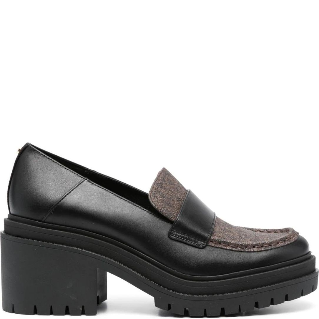 MICHAEL KORS Loaferiai moterims, Juoda, Rocco heeled loafer 2