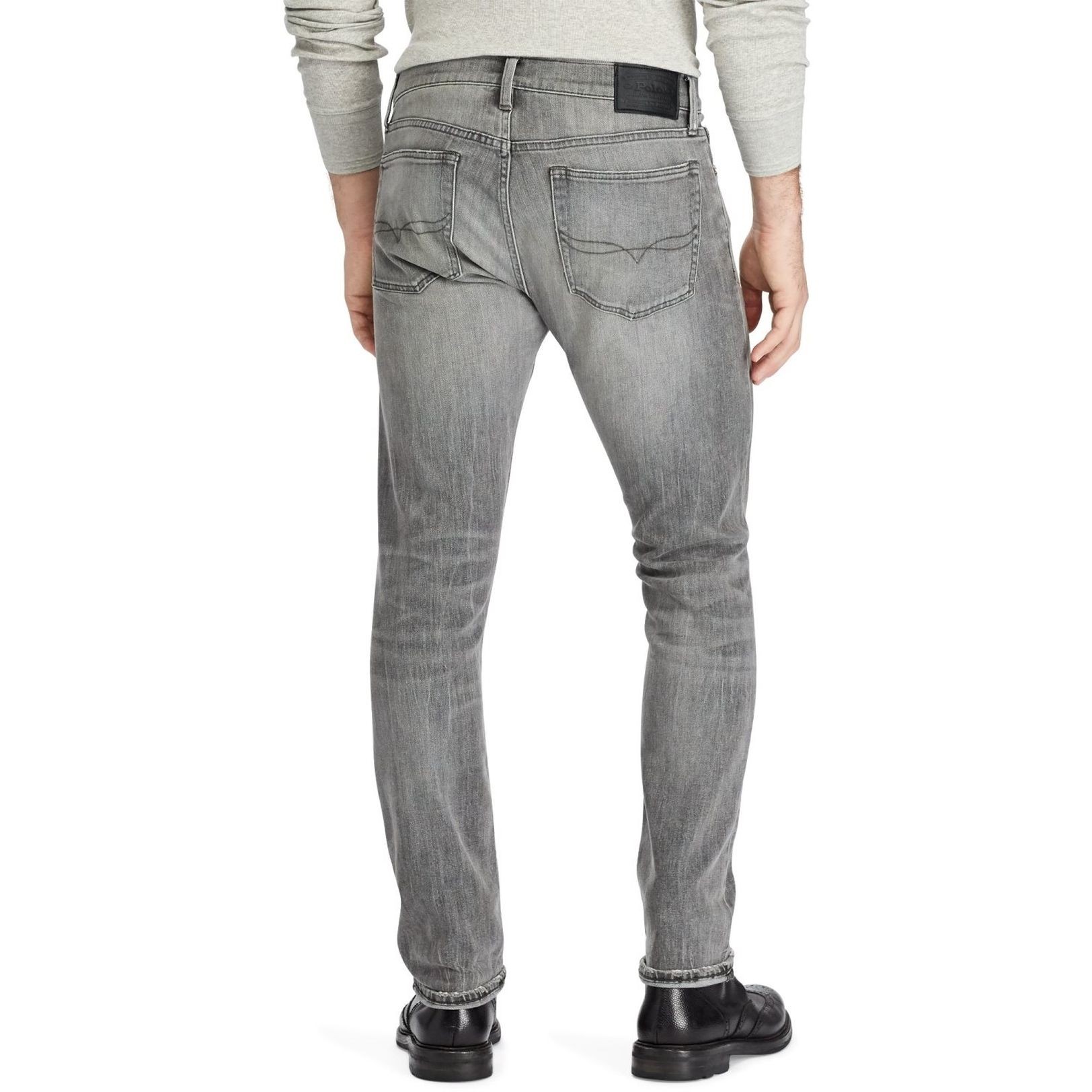 POLO RALPH LAUREN Aptempti džinsai vyrams, Pilka, 5 pocket denim 4