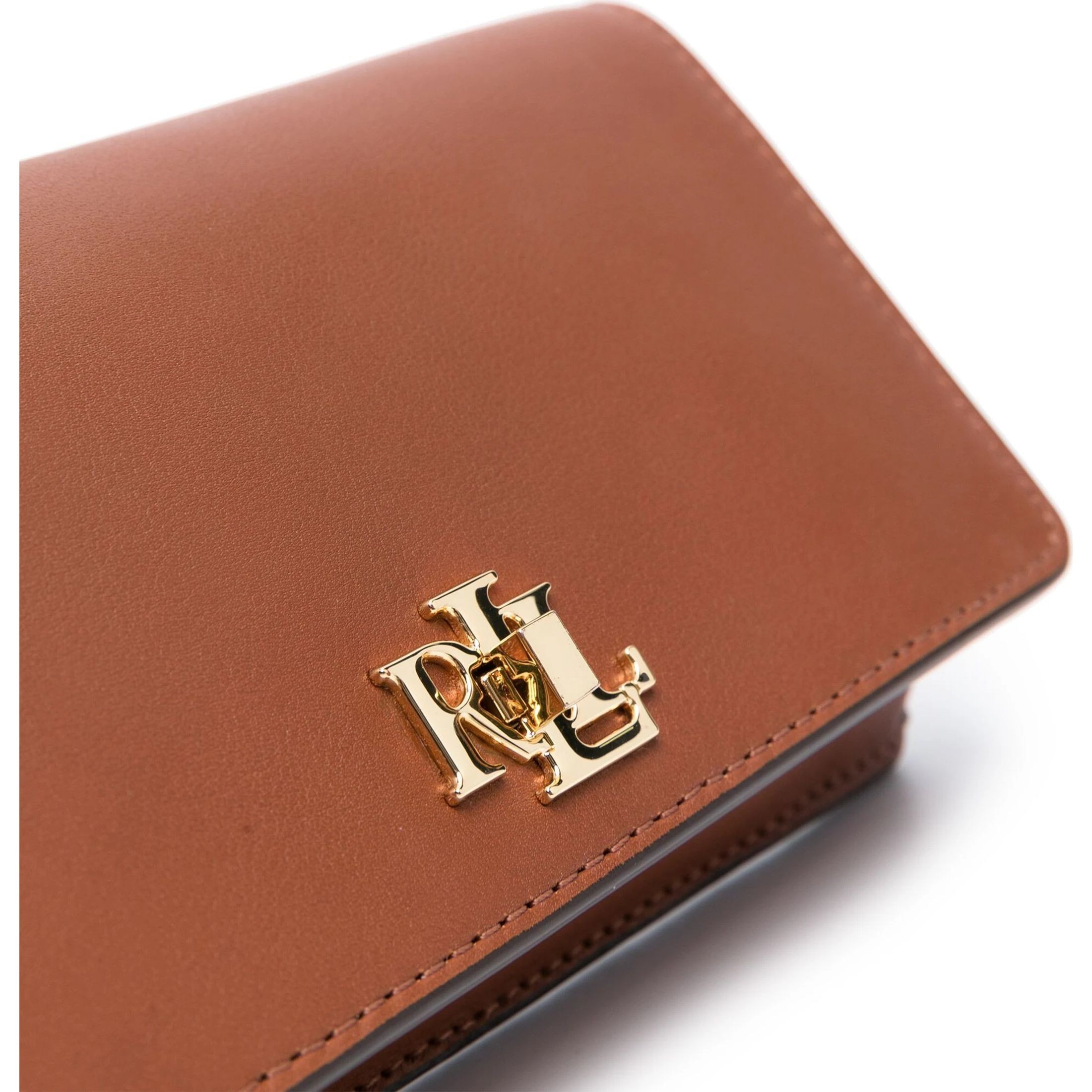 LAUREN RALPH LAUREN Telefono, plančetės dėklas moterims, Ruda, Natural smooth leather case 3