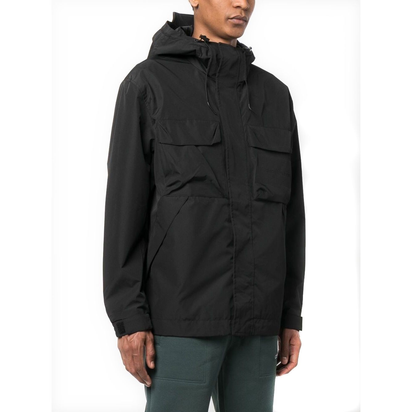 CALVIN KLEIN JEANS Neperpučiama striukė vyrams, Juoda, Technical windbreaker 2