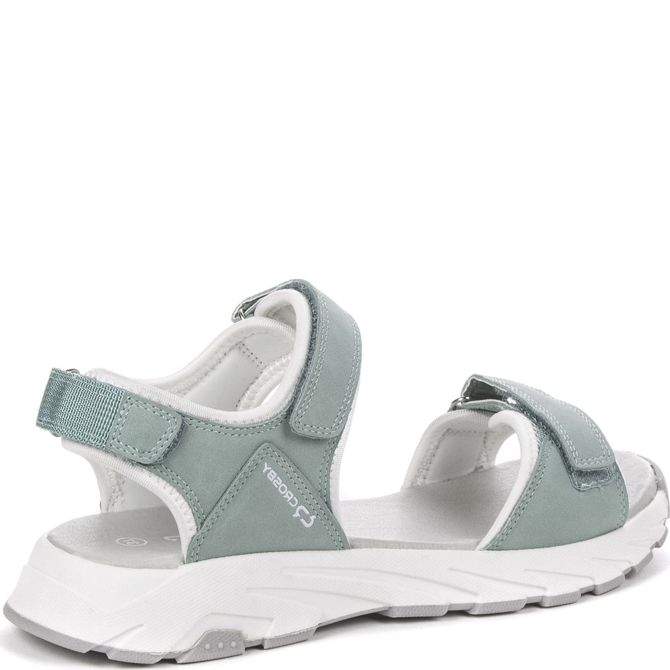 CROSBY Basutės moterims, Žalia, SANDALS 3
