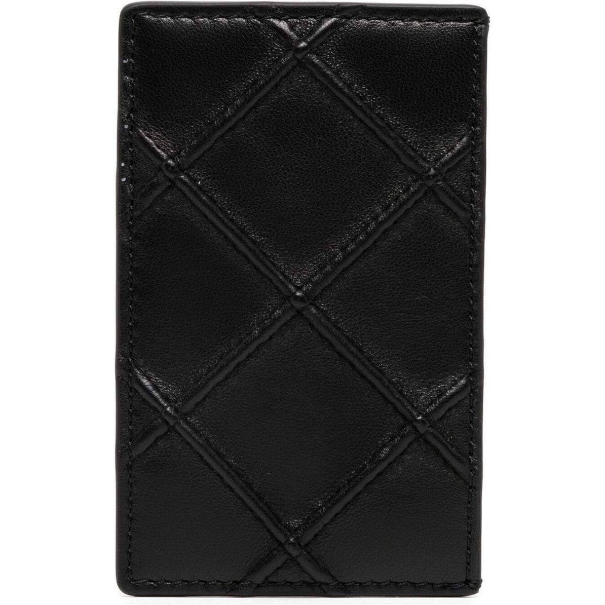 TORY BURCH Piniginė moterims, Juoda, Fleming soft card case 2