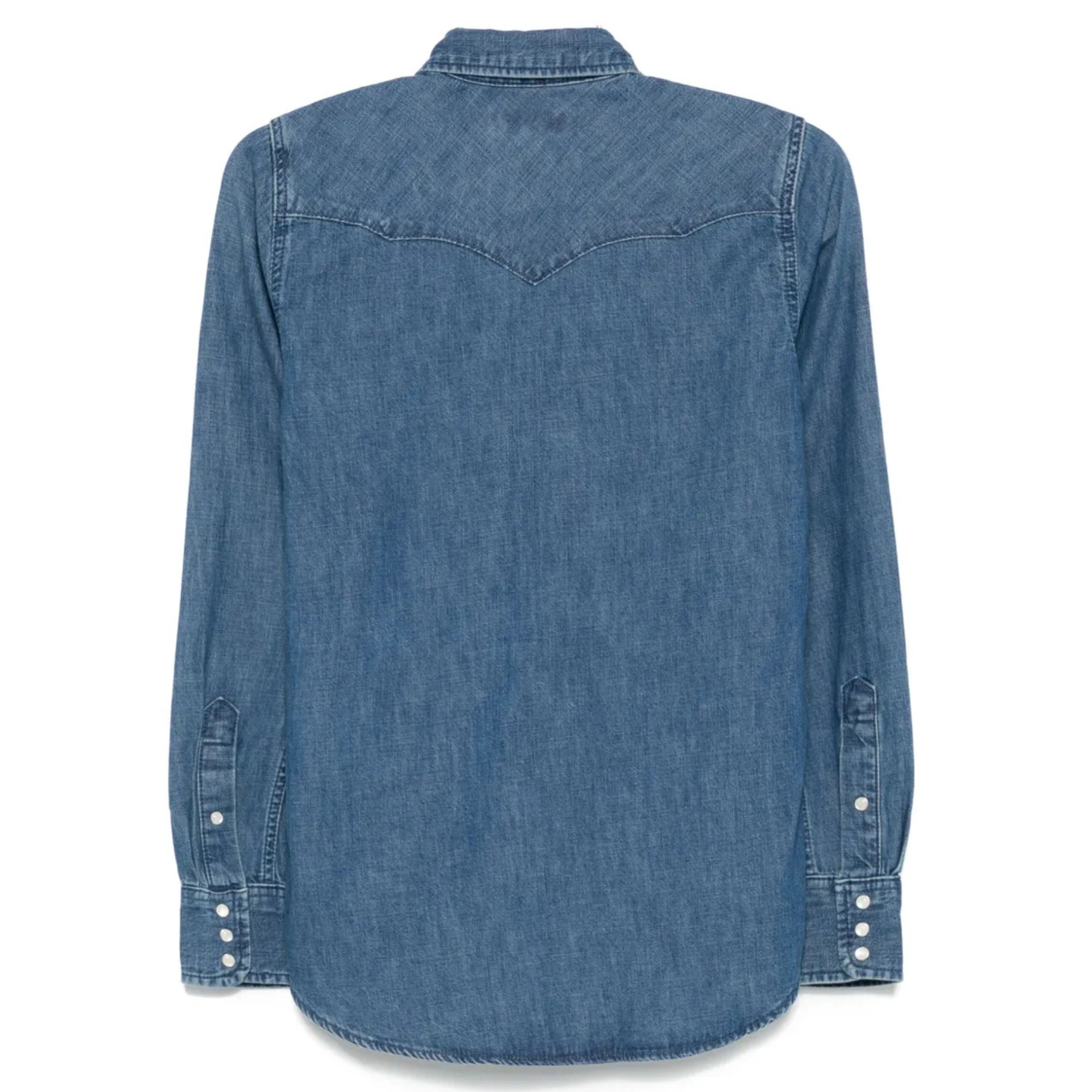 LAUREN RALPH LAUREN Marškiniai ilgomis rankovėmis moterims, Mėlyna, Long sleeve button front shirt 2