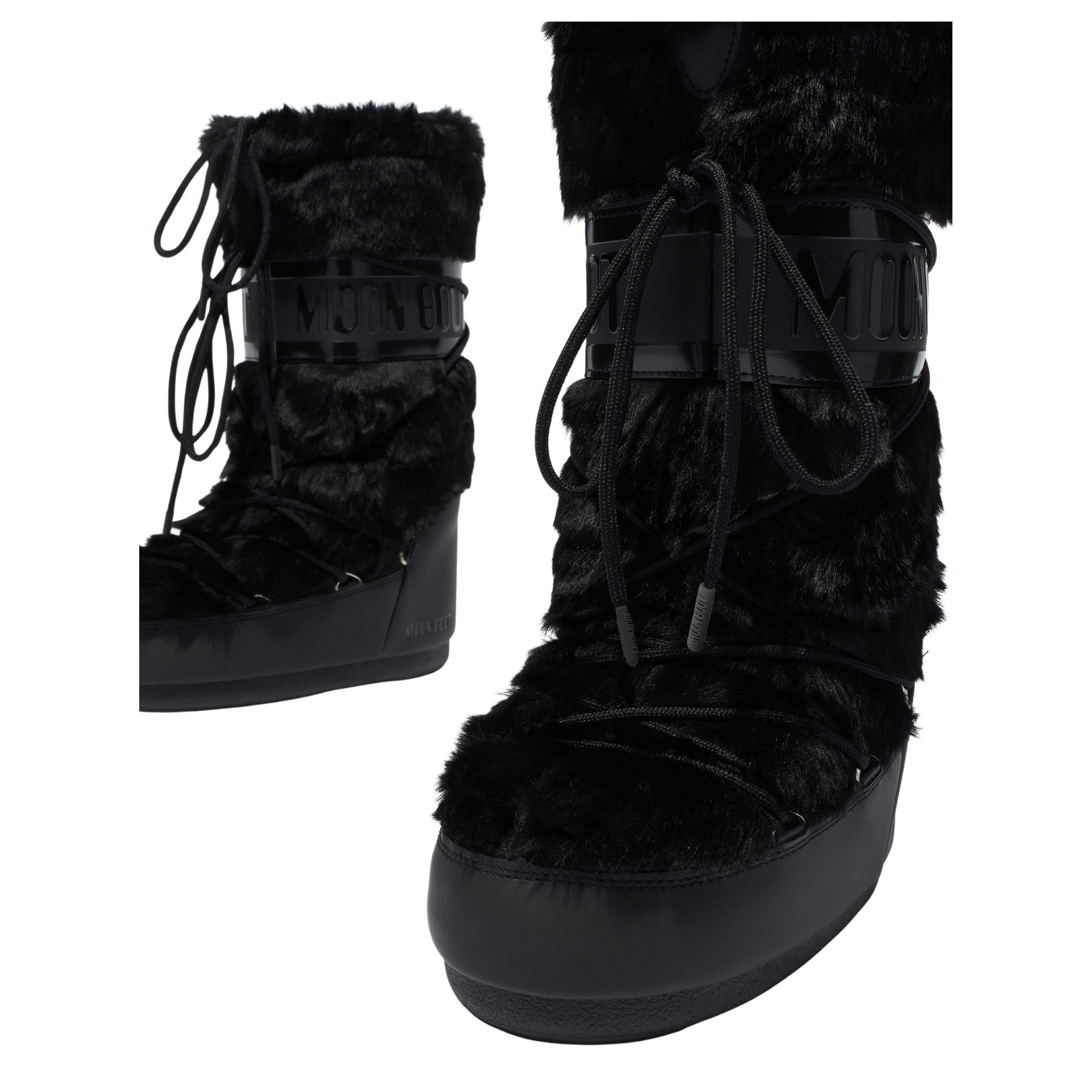 MOON BOOT Auliniai moterims, Juoda, Mb icon faux fur boots 3