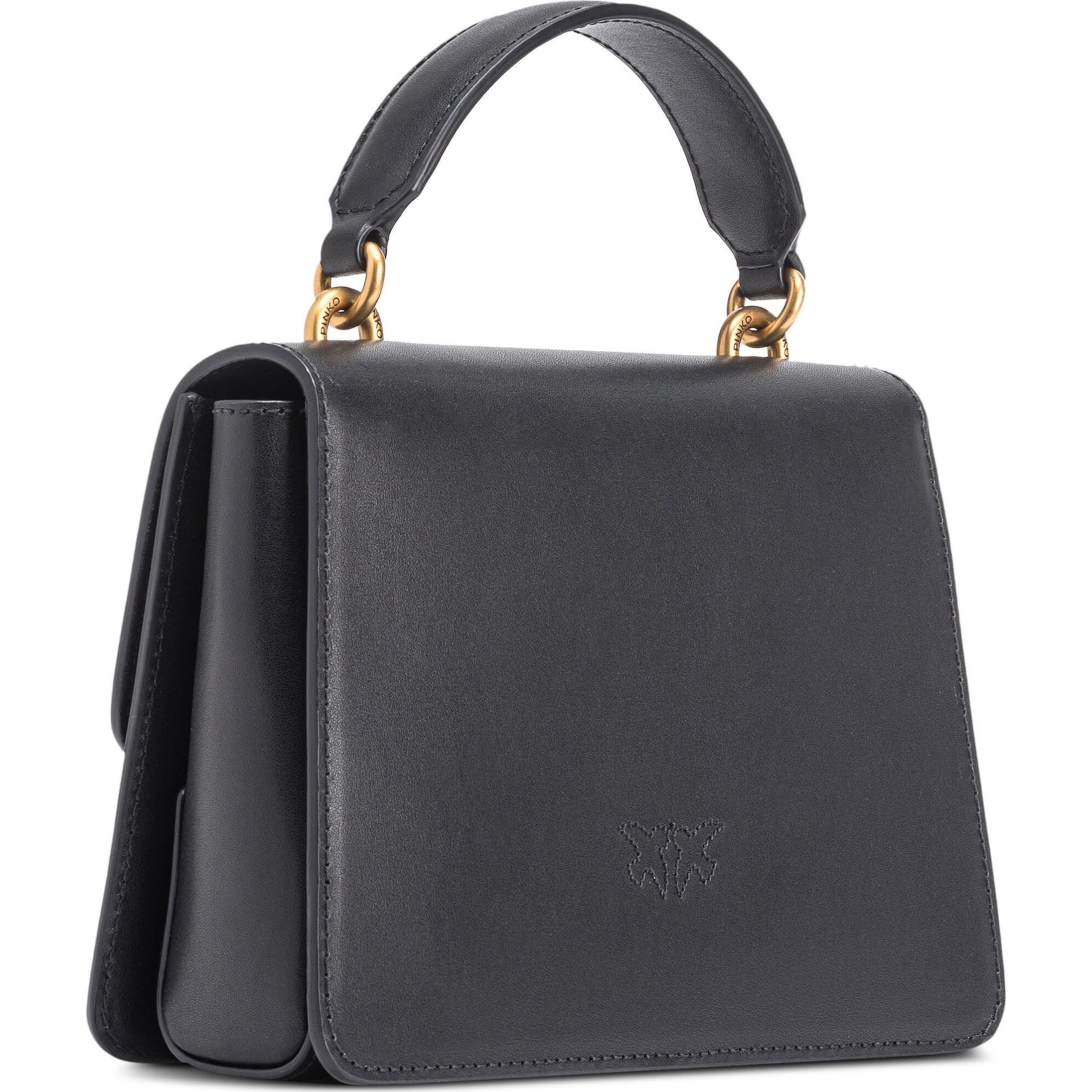 PINKO Pirkinių krepšys moterims, Juoda, Mini love tote bag 2
