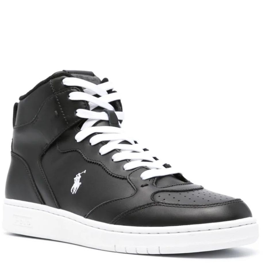POLO RALPH LAUREN Sportiniai bateliai vyrams, Juoda, Low top lace sneakers 1
